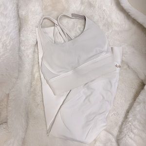 White Lulu Lemon set